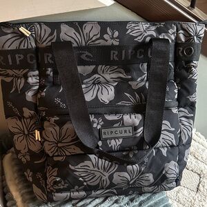 Rip Curl Gray and Black diaper bag-NWOT